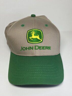 John Deere Snapback Hat Fisher & Father Khaki Green OSFA